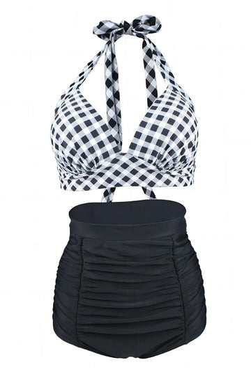 Deux pièces taille haute Halter Maillots de bain